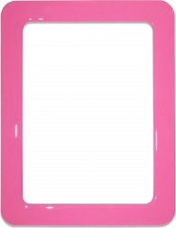 Mágneses öntapadós keret rózsaszín 16,0x11,8 cm