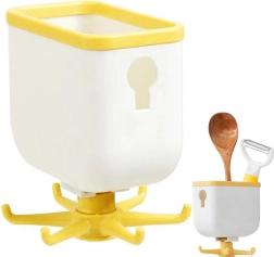 Konyhai eszköztartó forgó kampókkal