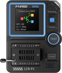 FNIRSI multifunkciós kondenzátor- és tranzisztortesztelő