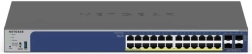 Intelligens NETGEAR GS728TXP 24GE PoE+ 4SFP+ kapcsoló