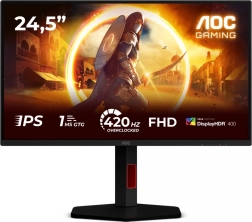 AOC 25G4KUR 24,5" gamer IPS monitor 420 Hz pivottal