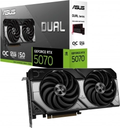 Asus Dual GeForce RTX 5070 12 GB GDDR7 videokártya