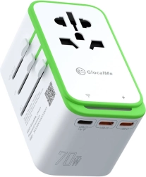 Univerzális utazóadapter 4G/LTE Wi‑Fi hotspot funkcióval GLOCALME Roamplug (70 W)