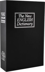 könyvnek álcázott széf – trezorkönyv, fekete