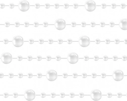 Gyöngyfüzér karácsonyfára 5 m Ruhhy