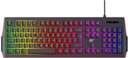 HAVIT membrános gamer billentyűzet RGB háttérvilágítással