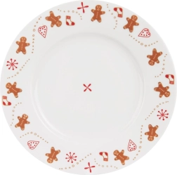 Orion karácsonyi mintás porcelán desszertes tányér, 20 cm