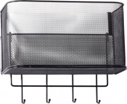 Fém függesztett kosár ajtóra kampókkal