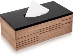 Fa papírzsebkendő-tartó Line 25 × 13,5 × 9 cm
