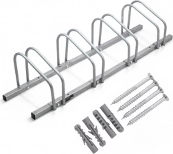 4 kerékpárhoz való fali és padlóra szerelhető tartó, korrózióálló