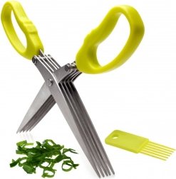 Rozsdamentes acél fűszernövényvágó olló, 19,5 cm