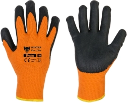 Téli munkavédelmi kesztyű WINTER FOX LITE, latex, 11-es méret (XXL)