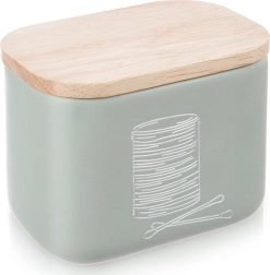 Zöld doboz fültisztító pálcikákhoz és kozmetikai vattakorongokhoz GREENISH