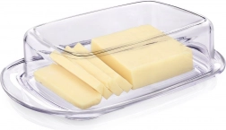 Átlátszó műanyag vajtartó fedéllel 17,5 × 11,5 × 4,5 cm