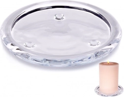 Üveg gyertyatál 10 cm