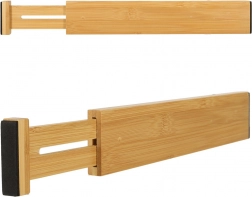 Bambusz állítható fiókos szervező evőeszközökhöz és eszközökhöz 43 cm