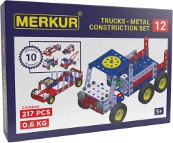 Merkur fém építőjáték, vontatójármű, 217 darab