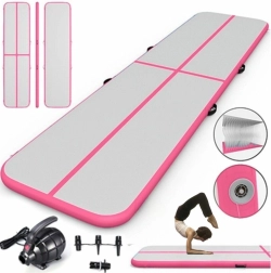 Felfújható gimnasztikai airtrack szőnyeg 400 × 100 × 10 cm