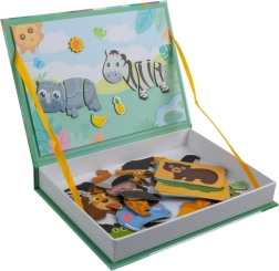 Herui toys mágneses Montessori kirakó afrikai állatokkal