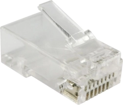 Átmenő RJ45 UTP 5e kategóriájú csatlakozó (100 db/csomag)