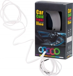 Ambiens LED autóvilágítás USB / 12 V, 5 m szalag – Fehér