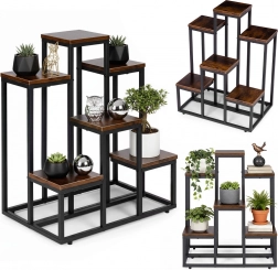 ModernHome loft virágtartó állvány 6 polccal