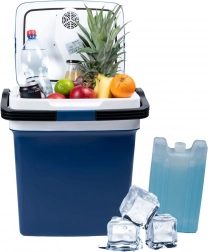 Hordozható autós hűtőláda fűtőfunkcióval, 29 l