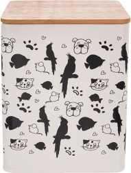 Fém eledeltartó, 3 l