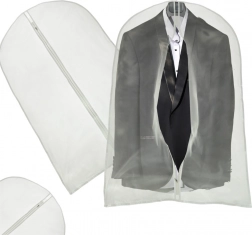 Védő ruhazsák 60 × 100 cm cipzárral – Átlátszó