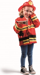 BIGJIGS TOYS gyerek tűzoltó jelmez kiegészítőkkel
