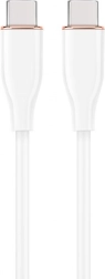 Fehér USB-C-ről USB-C-re kábel 1,5M