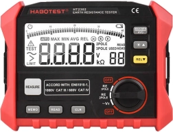 Digitális földelési ellenállás teszter Habotest