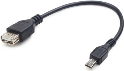 USB 2.0 OTG kábel USB AF na Micro USB BM 15 cm