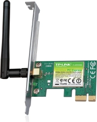 TP-LINK N150 PCI-E WiFi kártya antennával
