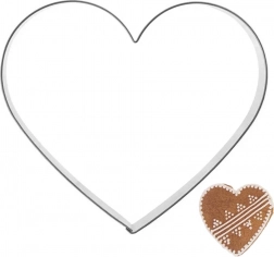 Fém szív alakú kiszúró 9,5 cm