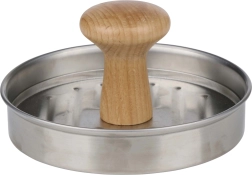 ALPINA hamburgerprés fémből és fából 13 × 13 × 6 cm