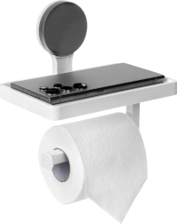 Tapadókorongos vécépapírtartó polccal
