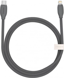 Baseus szilikon gyors töltő kábel USB-C Lightning 20W 1,2 m fekete