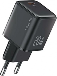 Hálózati töltő 1xUSB-C PD 3.0 20W Gyors Fekete