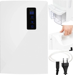 2 az 1-ben légtisztító és páramentesítő UV lámpával és TiO2-vel, vízelvezető cső