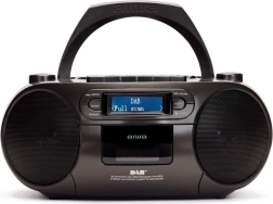Hordozható AIWA boombox CD-vel, kazettával, USB-vel, Bluetooth-szal és DAB/FM rádióval