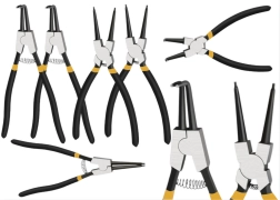 Seeger-gyűrű fogó készlet – egyenes és hajlított, 4 db