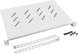 Lanberg polc 19"-os rack szekrénybe 1U 483 × 300 mm szürke - 1 db