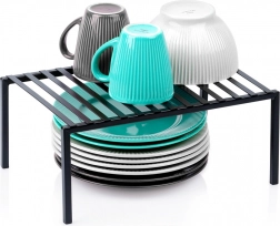 Fekete fém konyhai polc 33 × 21 × 14 cm