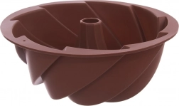 Szilikon kuglófformae középső kéménnyel, virág alakú, 23,5 cm