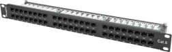 Patch panel 48 port 1U kat.6 fekete