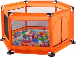 Nagy száraz labdamedence-járóka – narancssárga