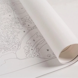 Számozott kifestő kerettel 30 × 30 cm gyerekeknek