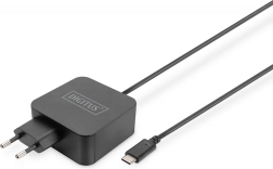 Hálózati USB‑C PD 3.0 65 W töltő beépített 1,2 m kábellel, fekete