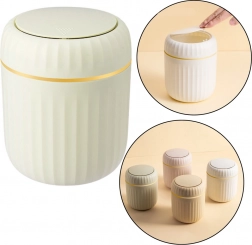 Mini szemetes zöld, nyitható fedéllel